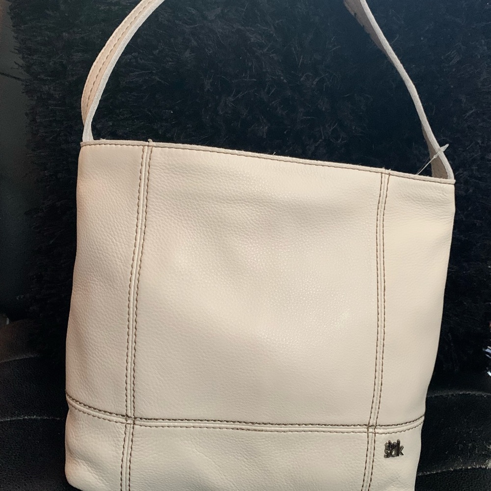 The Sak Authentic leather handbag off white / egg shell - Picture 4 of 5